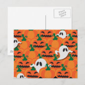 Haunted Halloween Pumpkin Patch Ghosts Briefkaart (Voorkant / Achterkant)