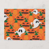 Haunted Halloween Pumpkin Patch Ghosts Briefkaart (Voorkant)