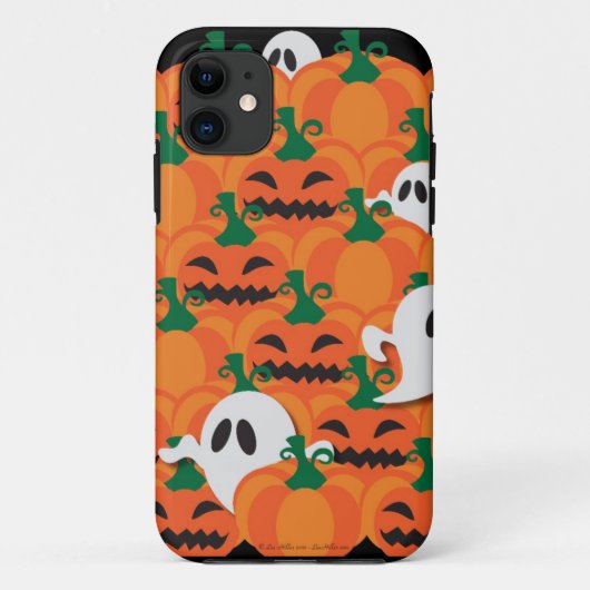 Haunted Halloween Pumpkin Patch Ghosts Case-Mate iPhone Case (Achterkant)