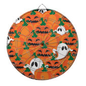 Haunted Halloween Pumpkin Patch Ghosts Dartbord (Voorkant)