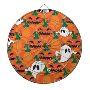 Haunted Halloween Pumpkin Patch Ghosts Dartbord