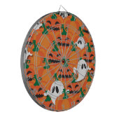 Haunted Halloween Pumpkin Patch Ghosts Dartbord (Voorkant Links)