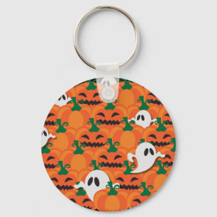 Haunted Halloween Pumpkin Patch Ghosts Sleutelhanger