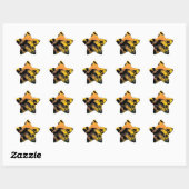 Haunted Halloween Scene Ster Sticker (Vel)