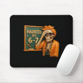 Haunted Halloween Skeleton Haunted Six Seven Numbe Muismat (Met muis)