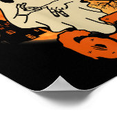 Haunted Halloween Skeleton Haunted Six Seven Numbe Poster (Hoek)