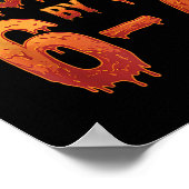 Haunted Halloween Skeleton Haunted Six Seven Numbe Poster (Hoek)