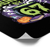 Haunted Halloween Skeleton Haunted Six Seven Numbe Poster (Hoek)
