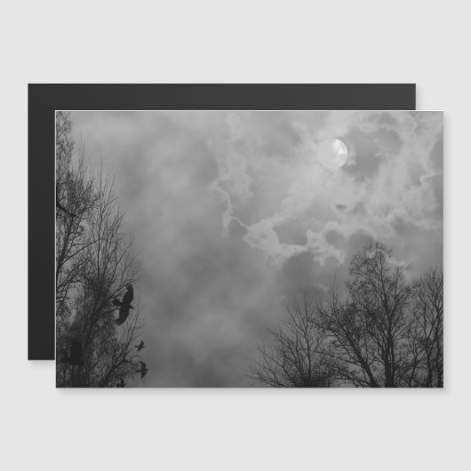 Haunted Halloween Sky met Ravens (Voorkant / Achterkant)