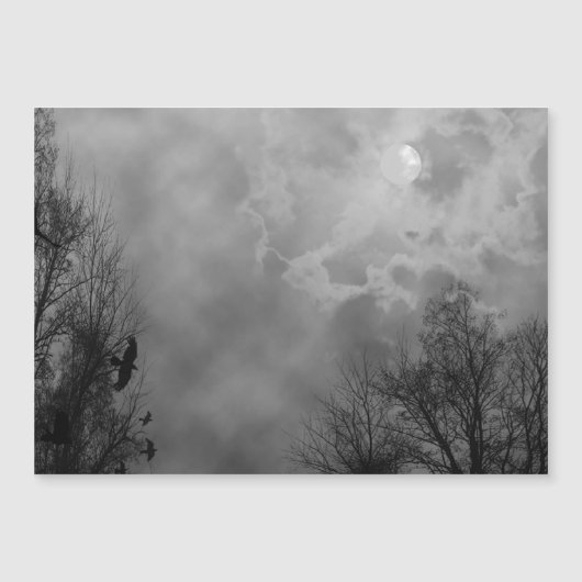 Haunted Halloween Sky met Ravens (Voorkant)