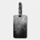 Haunted Halloween Sky met Ravens Bagagelabel (Achterkant verticaal)