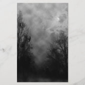 Haunted Halloween Sky met Ravens Briefpapier (Voorkant)