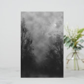 Haunted Halloween Sky met Ravens Briefpapier (Staand voorkant)