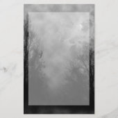 Haunted Halloween Sky met Ravens Briefpapier (Voorkant)