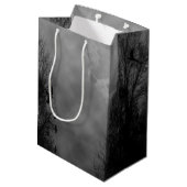 Haunted Halloween Sky met Ravens Party Favor Box Medium Cadeauzakje (Achterkant Gekanteld)