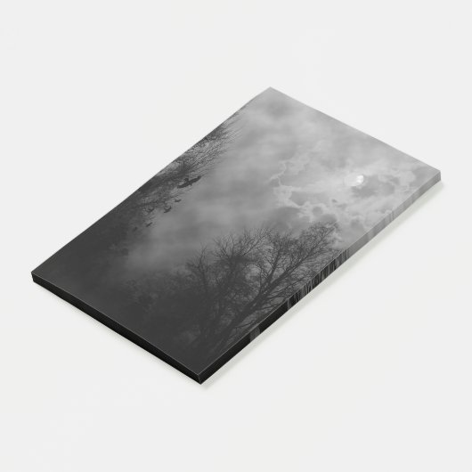 Haunted Halloween Sky met Ravens Post-it® Notes (Schuin)