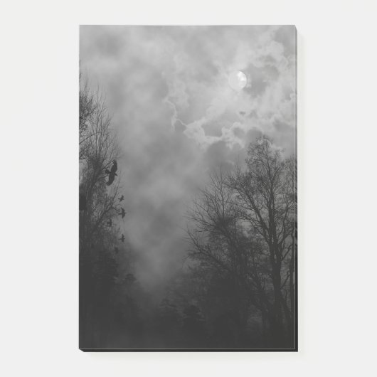 Haunted Halloween Sky met Ravens Post-it® Notes (Voorkant)