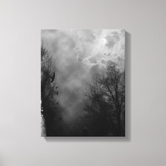 Haunted Halloween Sky Wrapped Canvas (Voorkant)