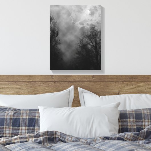 Haunted Halloween Sky Wrapped Canvas (Insitu (Slaapkamer))
