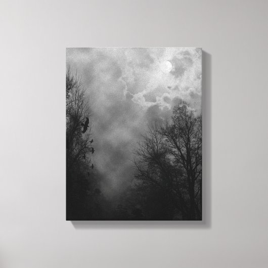 Haunted Halloween Sky Wrapped Canvas Afdruk (Voorkant)