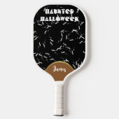Haunted Halloween Spooky Black vlekt gothic Dark Pickleball Paddle (Achterkant)