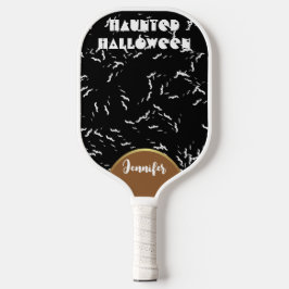 Haunted Halloween Spooky Black vlekt gothic Dark Pickleball Paddle