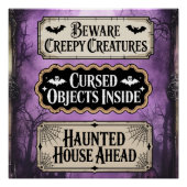 Haunted Halloween tekenen Perfect Poster (Voorkant)