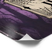 Haunted Halloween tekenen Perfect Poster (Hoek)