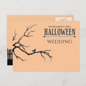 Haunted Halloween Wedding Briefkaart (Voorkant / Achterkant)