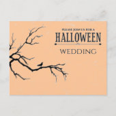 Haunted Halloween Wedding Briefkaart (Voorkant)