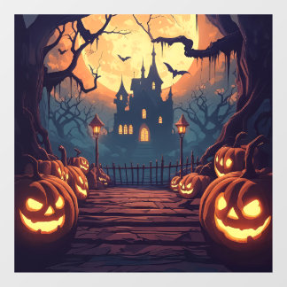 Haunted Halloween Window Cling Raamsticker
