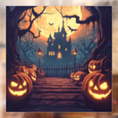 Haunted Halloween Window Cling Raamsticker (Vel 2)