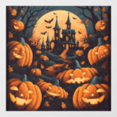 Haunted Halloween Window Cling Raamsticker (Vel)