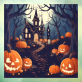 Haunted Halloween Window Cling Raamsticker (Vel 3)
