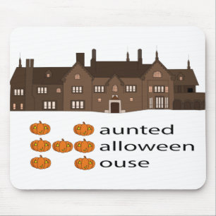 Haunted Haloween House Pumpkin Muismat