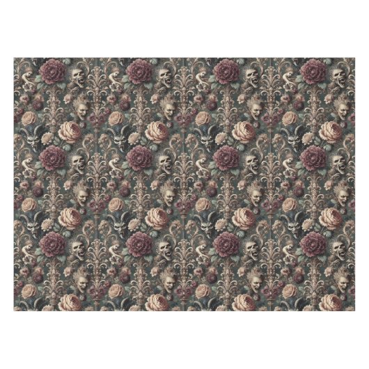 Haunted Harmonics – Gothic Large Pattern Tafelkleed (Voorkant (Horizontaal))