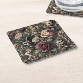 Haunted Harmonics – Gothic Victorian  Kartonnen Onderzetters (Schuin)