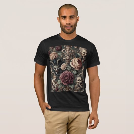 Haunted Harmonics – Gothic Wearable Art T-shirt (Voorkant volledig)
