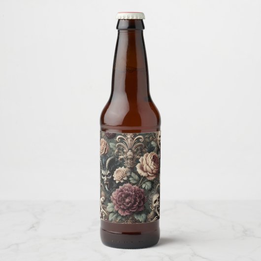 Haunted Harmonics - Gotisch Victoriaans Bier Etiket (Voorkant)