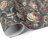 Haunted Harmonics - Gotisch Victoriaans Cadeaupapier (Rol Hoek)