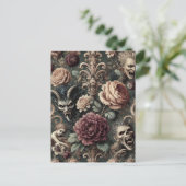 Haunted Harmonics - Gotisch Victoriaans Feestdagenkaart (Staand voorkant)