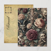 Haunted Harmonics - Gotisch Victoriaans Feestdagenkaart (Voorkant / Achterkant)