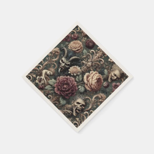 Haunted Harmonics - Gotisch Victoriaans Servet (Hoek)