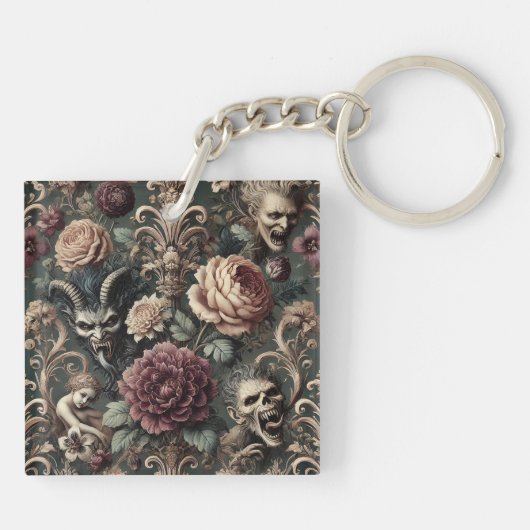 Haunted Harmonics - Gotisch Victoriaans Sleutelhanger (Achterkant)