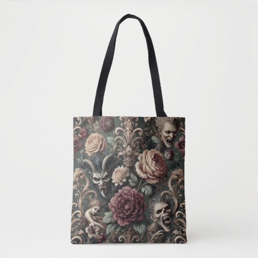 Haunted Harmonics - Gotisch Victoriaans Tote Bag (Voorkant)