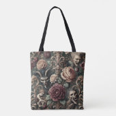Haunted Harmonics - Gotisch Victoriaans Tote Bag (Achterkant)
