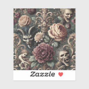 Haunted Harmonics – Gotische Victoriaanse stijl  Sticker