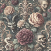 Haunted Harmonics – Gotische Victoriaanse stijl Sticker (Voorkant)