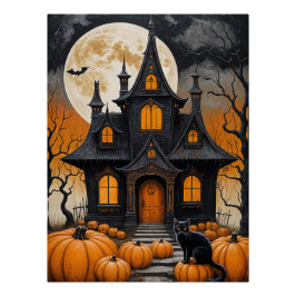 Haunted Harvest Night Perfect Poster