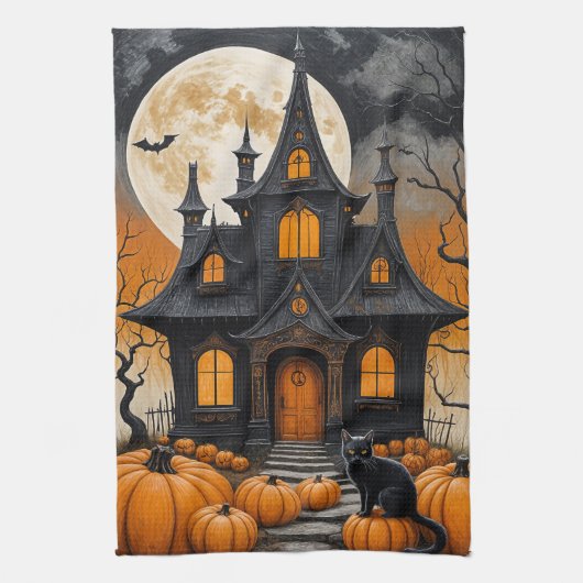 Haunted Harvest Night Theedoek (Verticaal)